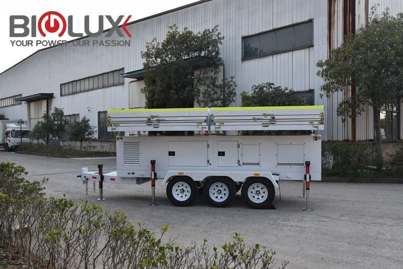 16*460W Mobile Solar Energy Storage Hybrid Trailer
