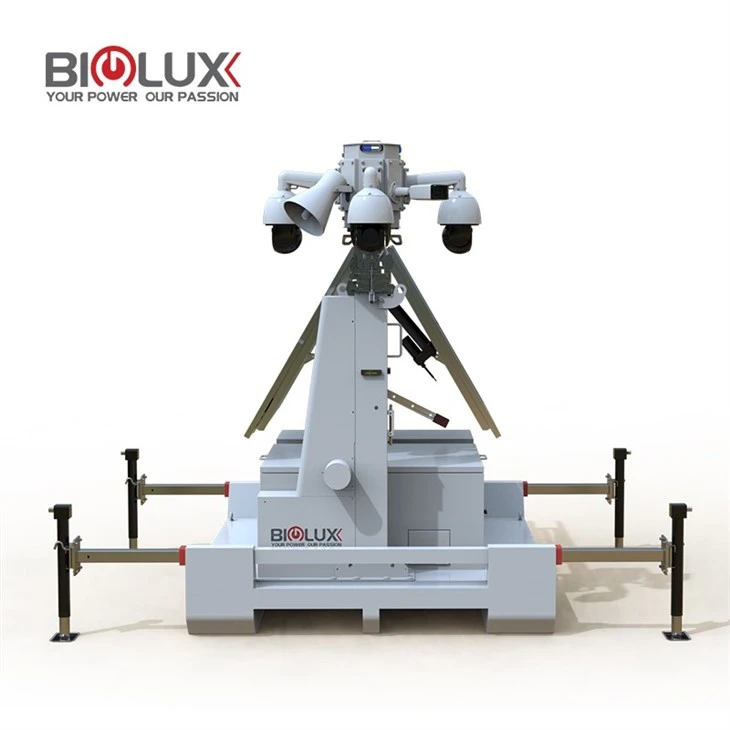 Mobile Solar Monitoring Security Tower