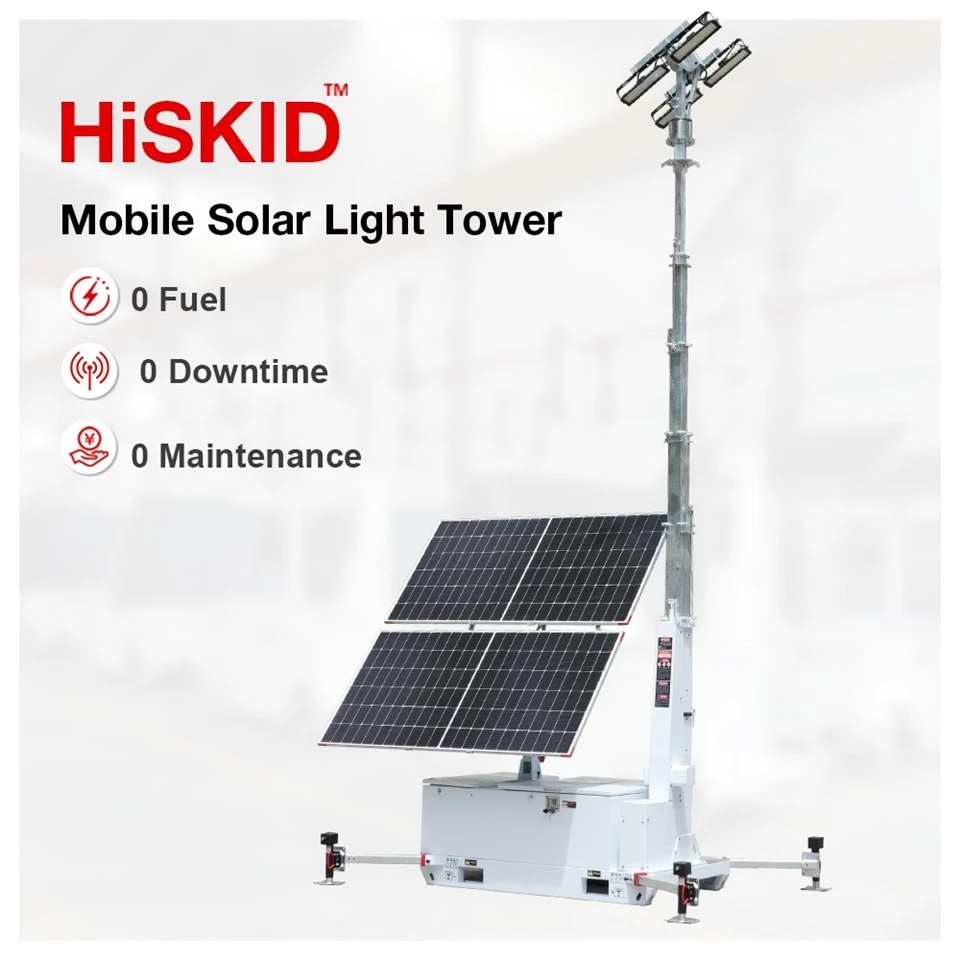 HiSKID Off-Grid Portable Solar Tower For Remote Sites And Temporary Lighting suppliers