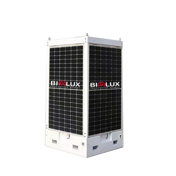 Cube Solar Cctv Tower For Supermarket