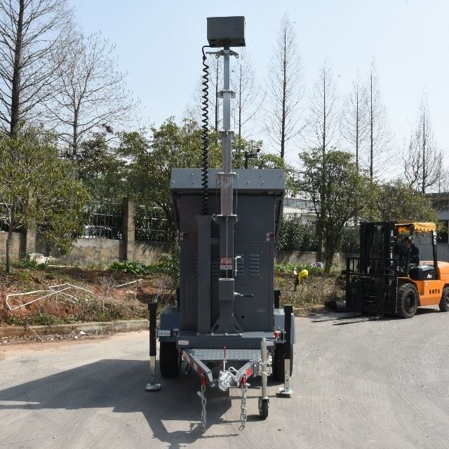 Mobile Solar Trailer Solar System From China 3 Panel