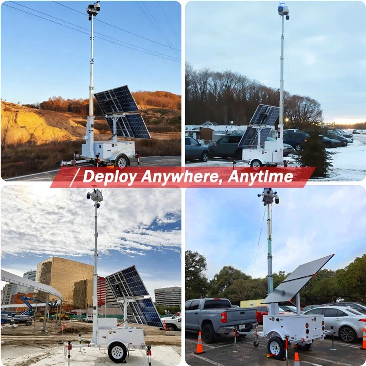 Mobile Surveillance Trailer Security Camera Trailer Mobile Surveillance Trailer Security Camera Trailer